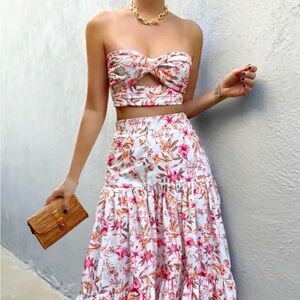 Floral Pink and White Hydra Top - Petal and Pup